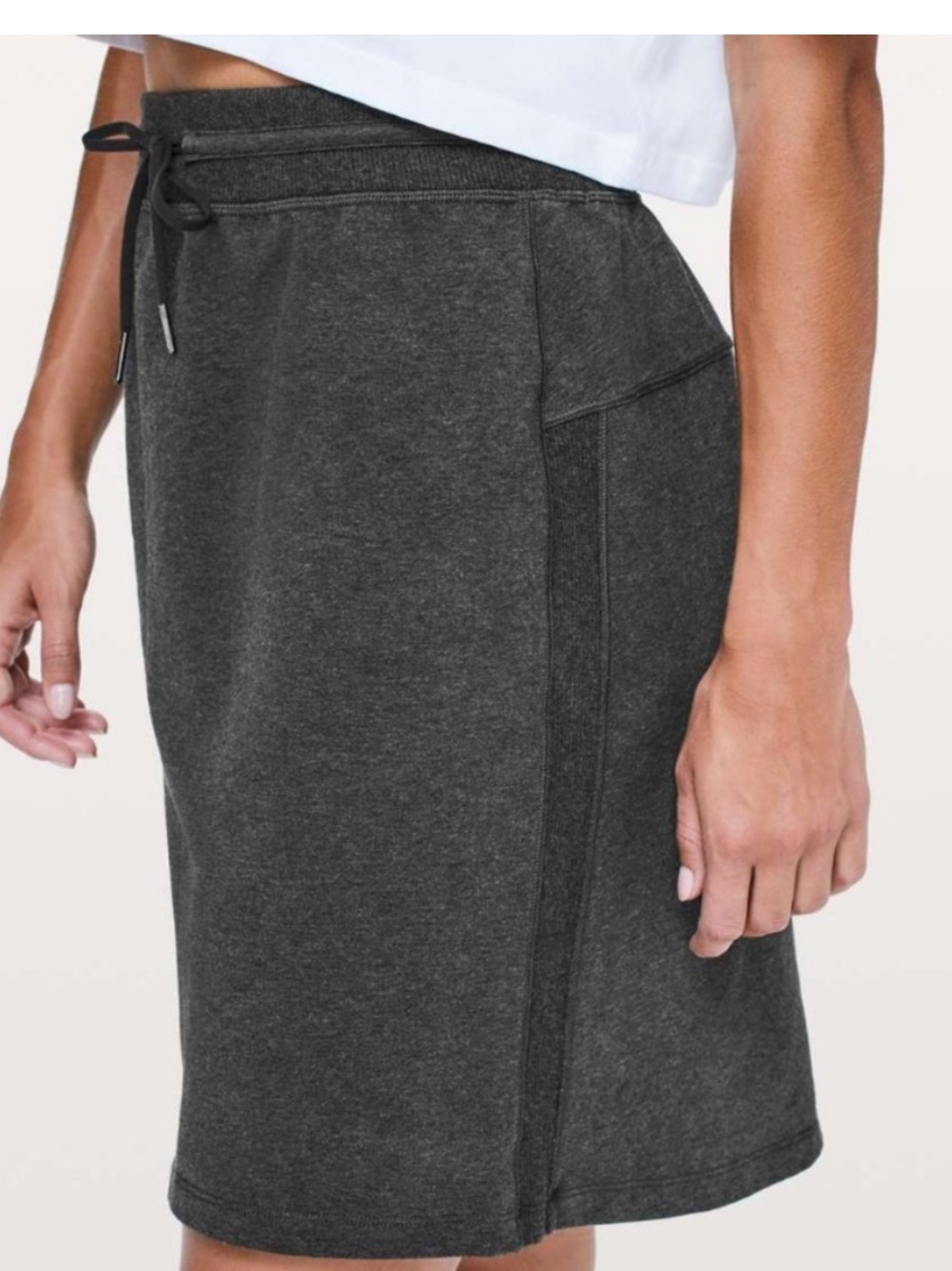 lululemon athletica Start Anew Charcoal Gray Mini Skirt